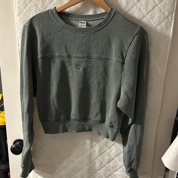 Women's Green Crewneck Sweatshirt - Picture 1 of 1